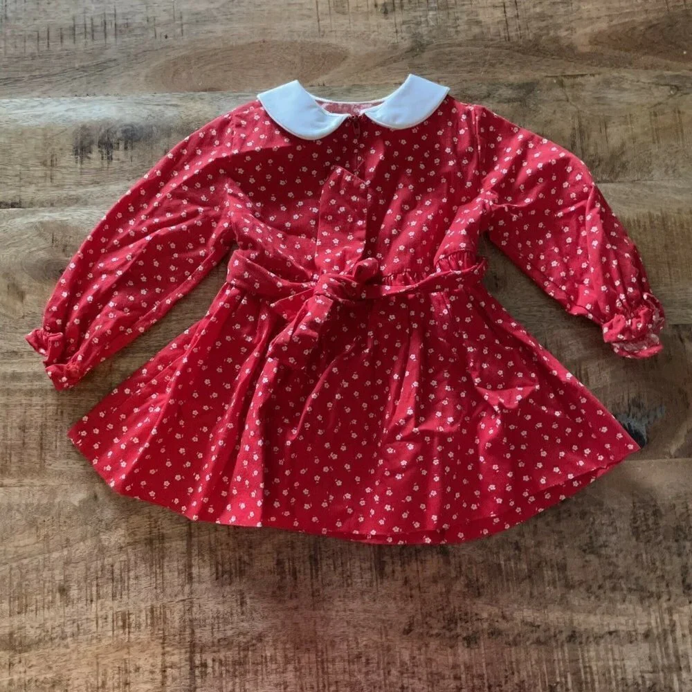 Vintage JANDI Classics Infant Girls Sz 2T Red